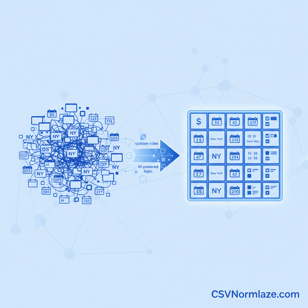 beyond basic cleaning custom csv data transformation rules