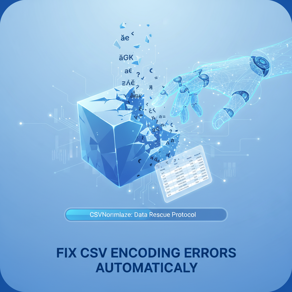 fix csv encoding errors automatically